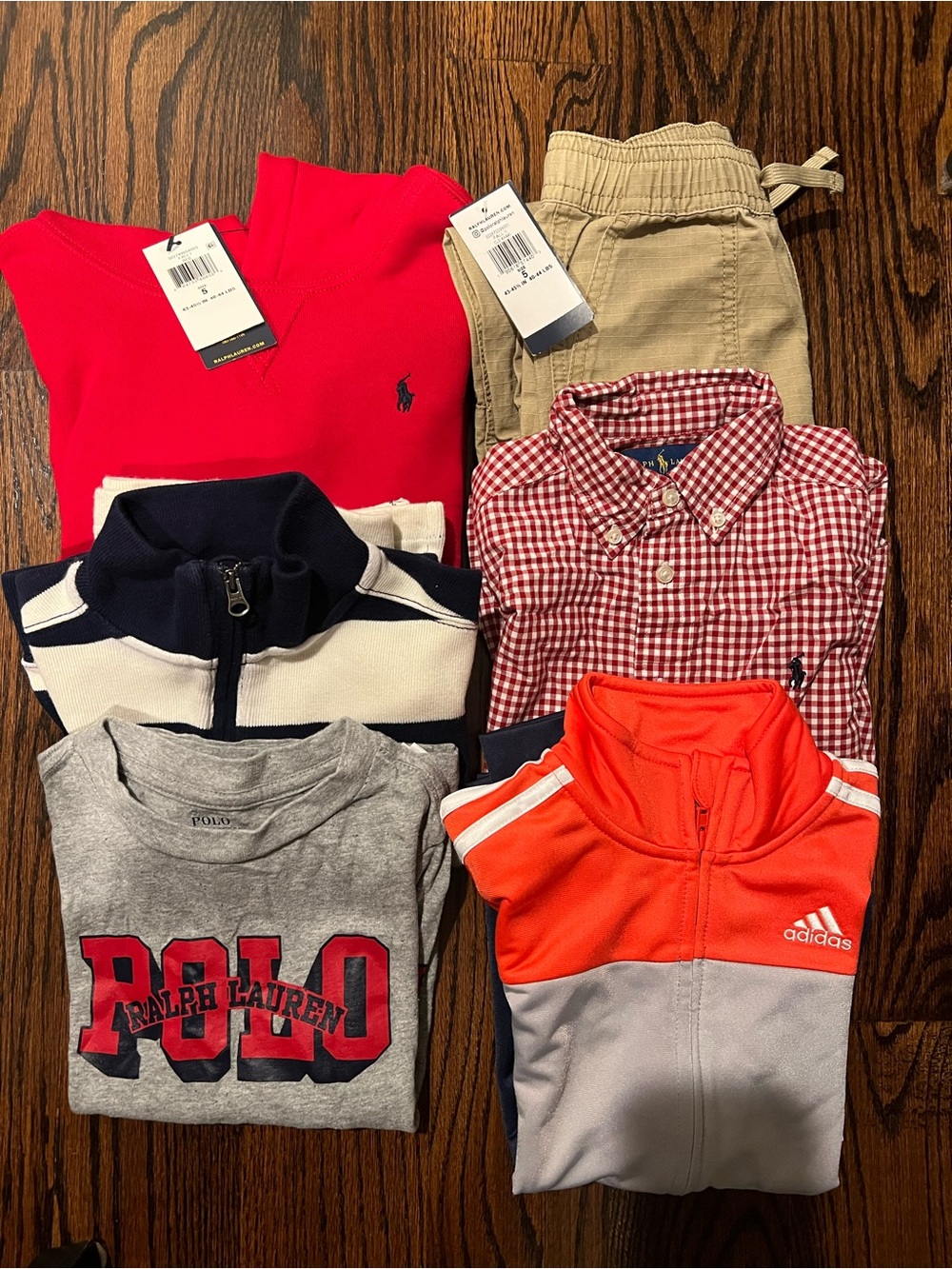 Boy’s size 5 Bundle - Ralph Lauren Red & Adidas